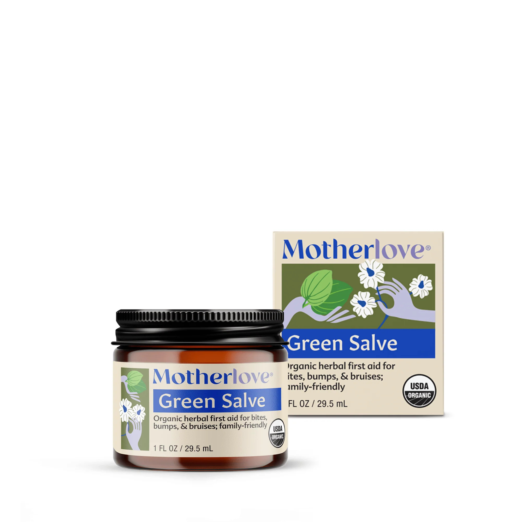 Motherlove Herbal Company Green Salve (1 oz) #10070830 | Smallflower