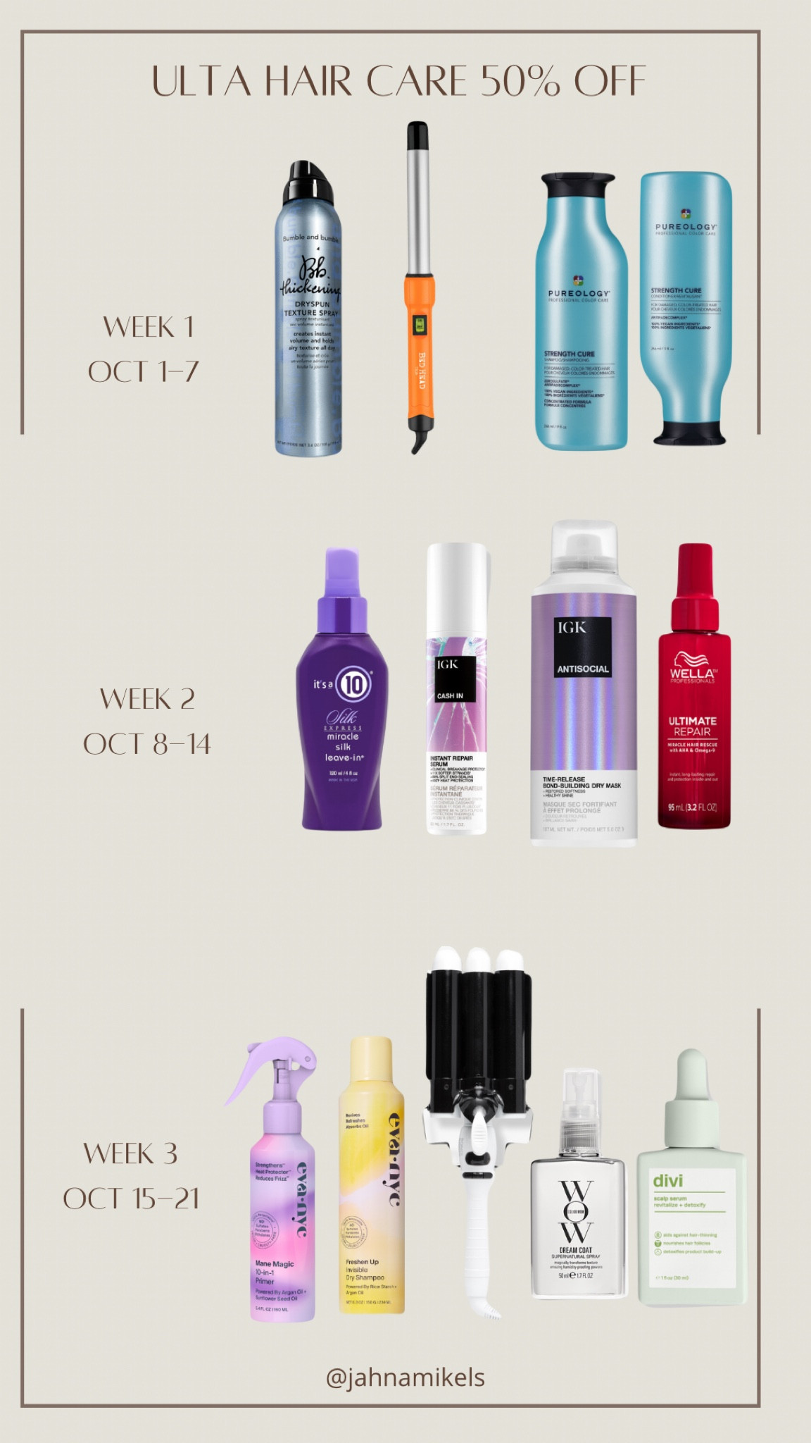 50% OFF HAIR CARE!!!

#LTKfindsunder50 #LTKsalealert #LTKGiftGuide