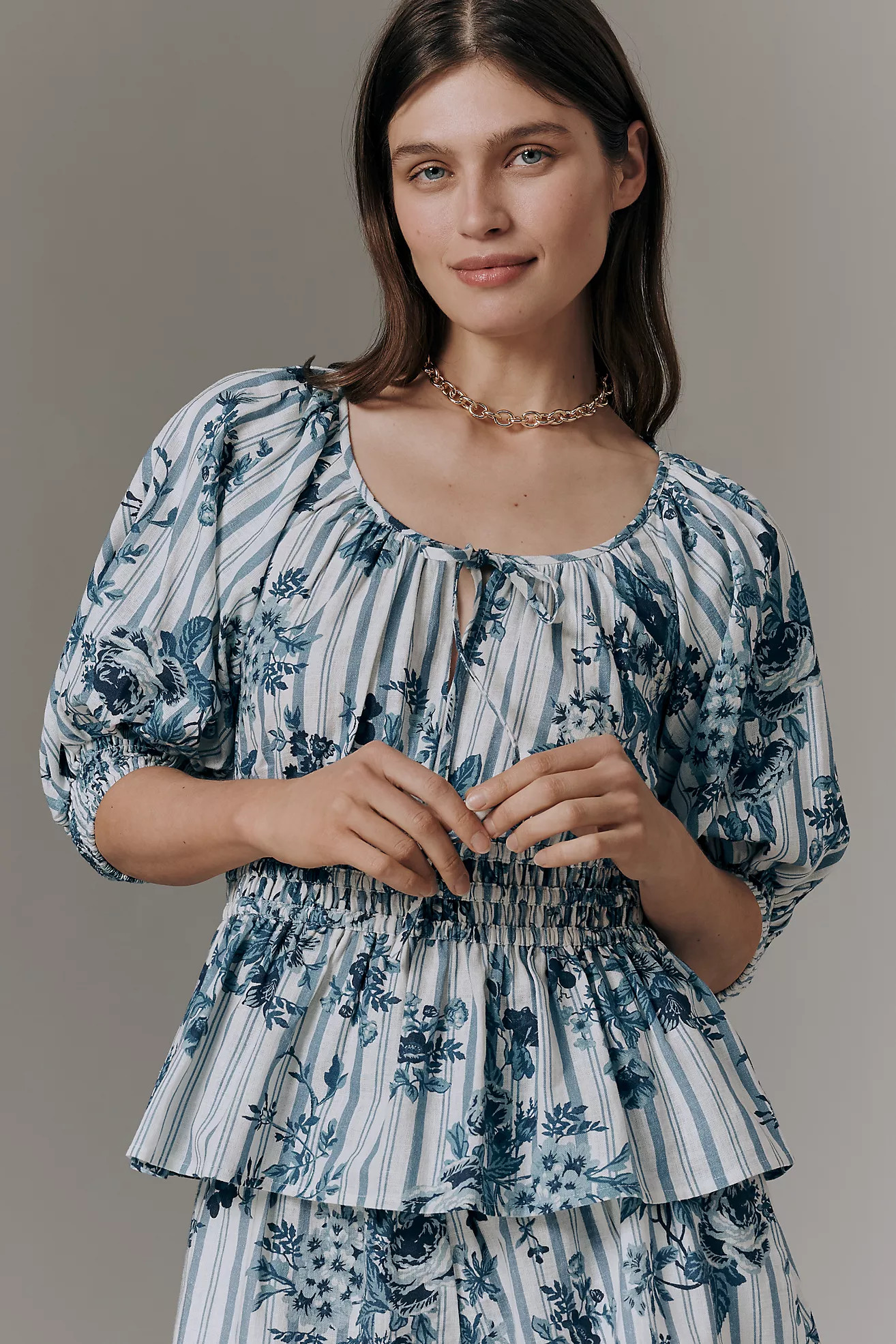 The Somerset Puff Sleeve Blouse | Anthropologie (US)