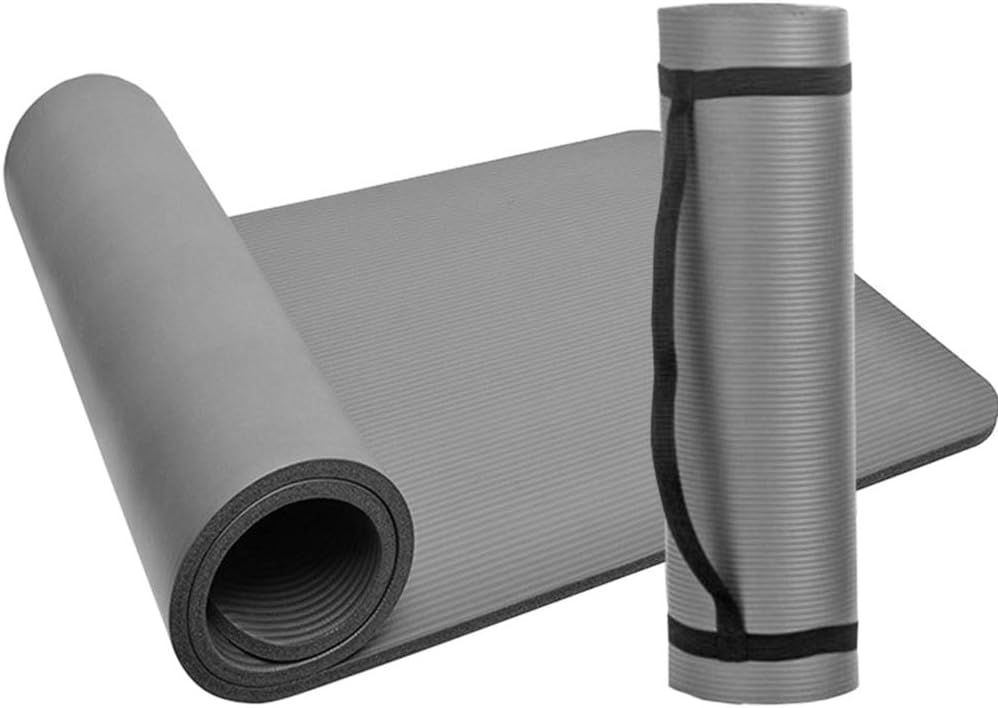 Lixada Yoga Mat Non-Slip 10MM Thick Yoga Mat Exercise Mat Pad with Carrying Strap and Mesh Bag fo... | Amazon (US)
