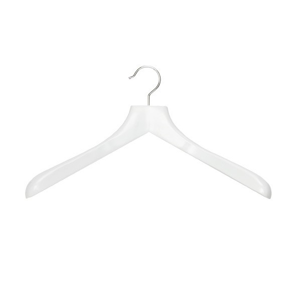 Superior Wooden Coat Hanger Ribbed Bar White | The Container Store