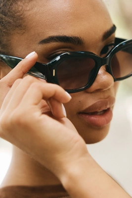 Eyeking Geometric Oval Sunglasses | Anthropologie (US)