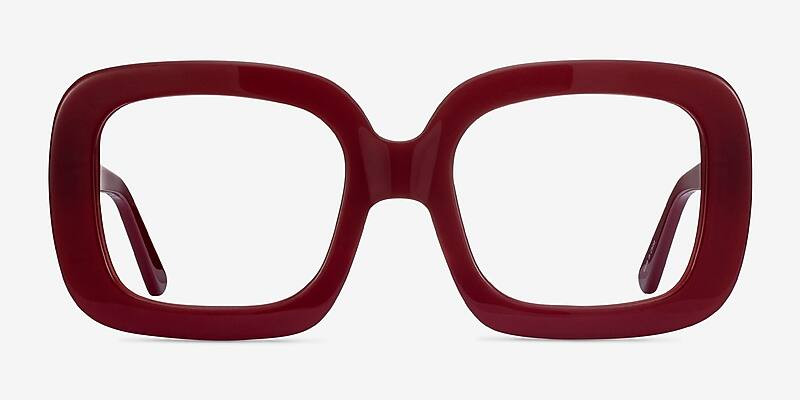 Gloria Square Burgundy Glasses for Women | Eyebuydirect | EyeBuyDirect.com