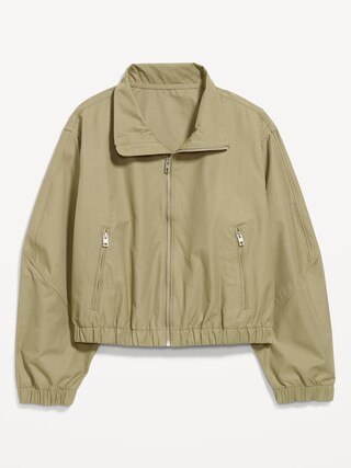 Twill Utility Zip-Front Jacket | Old Navy | Old Navy (US)
