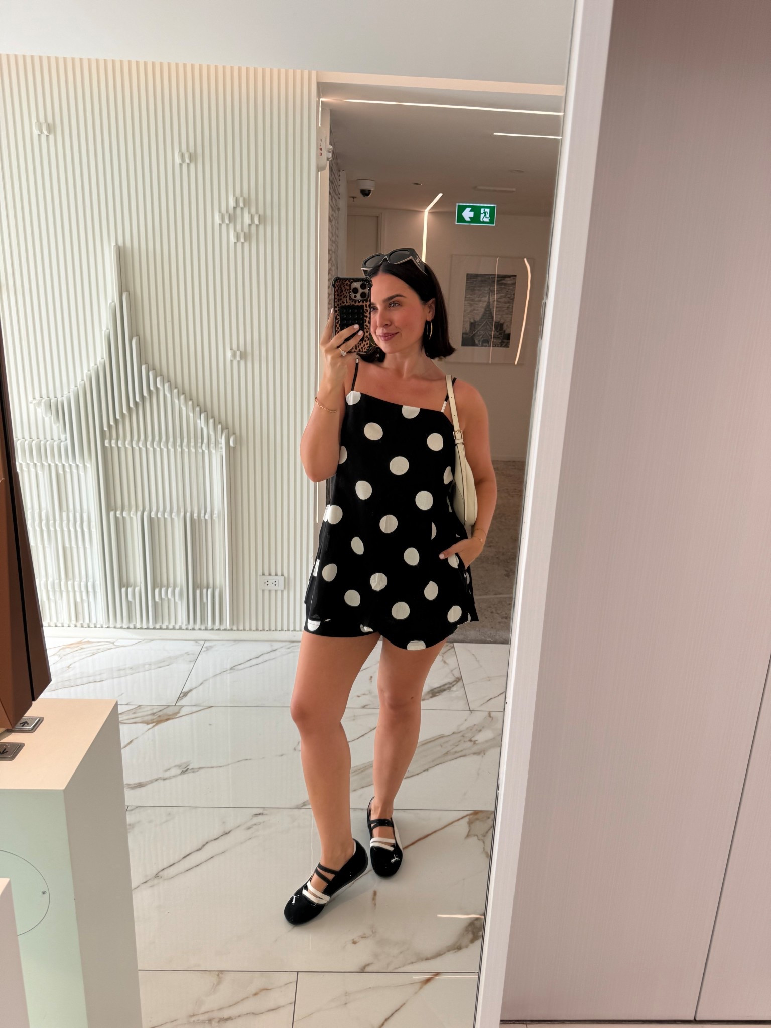 Polka dot set 🖤🤍