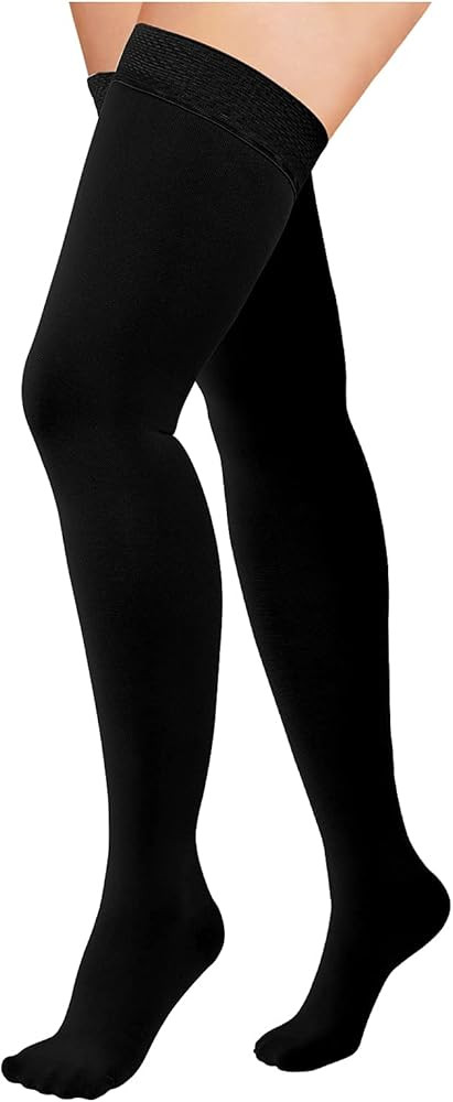 Athbavib 20-30mmHg Thigh High Compression Stockings for Women & Men, Closed Toe Medical Compressi... | Amazon (US)
