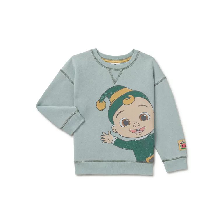 CoComelon Baby and Toddler Girl Holiday Crewneck Sweatshirt, Sizes 12 Months-5T | Walmart (US)