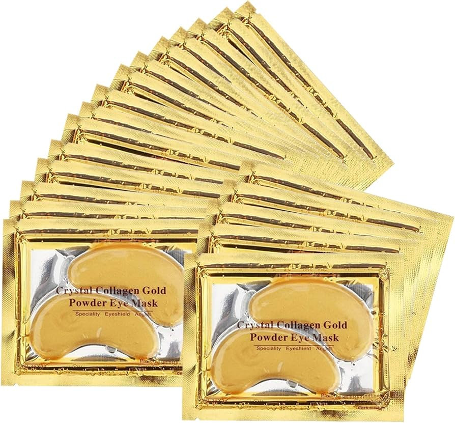Adofect 30 Pairs Gold Eye Mask Under eye patches Power Crystal Gel Collagen Masks Great For Face,... | Amazon (US)