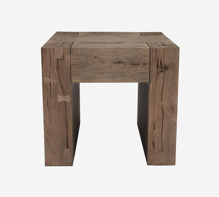 Raymond 24" Reclaimed Wood End Table | Pottery Barn (US)