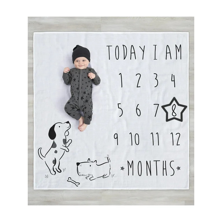 Modern Moments by Gerber Baby Boy Milestone Blanket & Frame Set, 2-Piece - Walmart.com | Walmart (US)