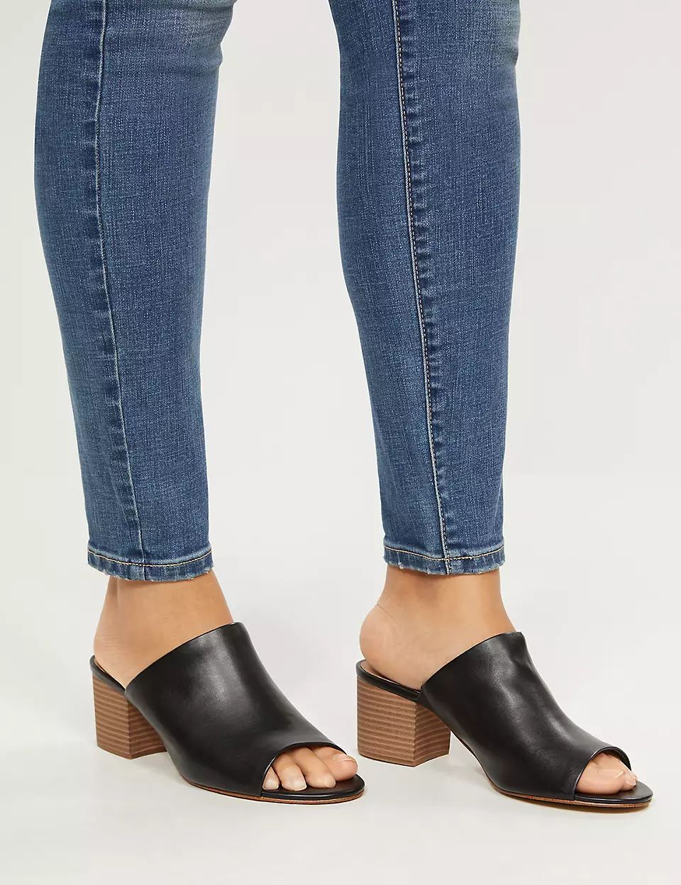 Peep-Toe Mule Heel | Lane Bryant (US)