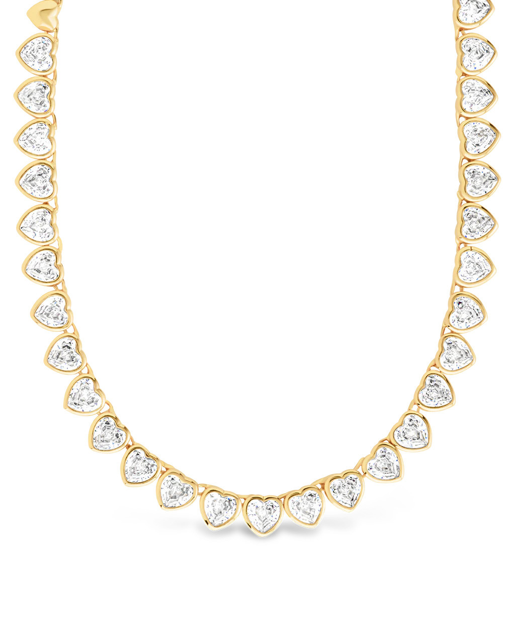 Stephanie Heart CZ Tennis Necklace | Shop Simon