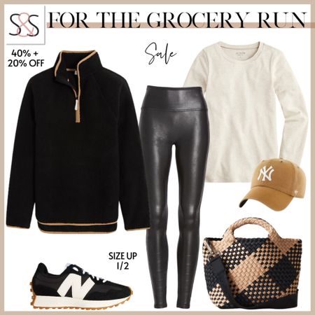 This half sip with faux leather leggings is so easy to put on and perfect for errands this fall. Comfy layers are always in!

#LTKSeasonal #LTKfitness #LTKstyletip