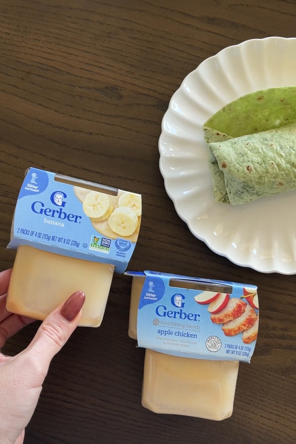 #ad poppy loves these @gerber purées ! #target #targetpartner @target