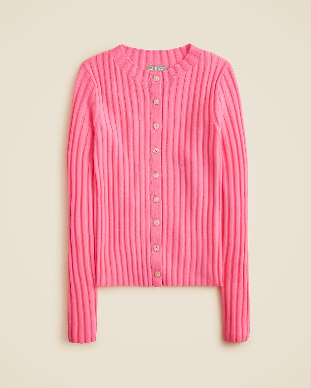 Wide-rib cashmere cardigan | J. Crew US
