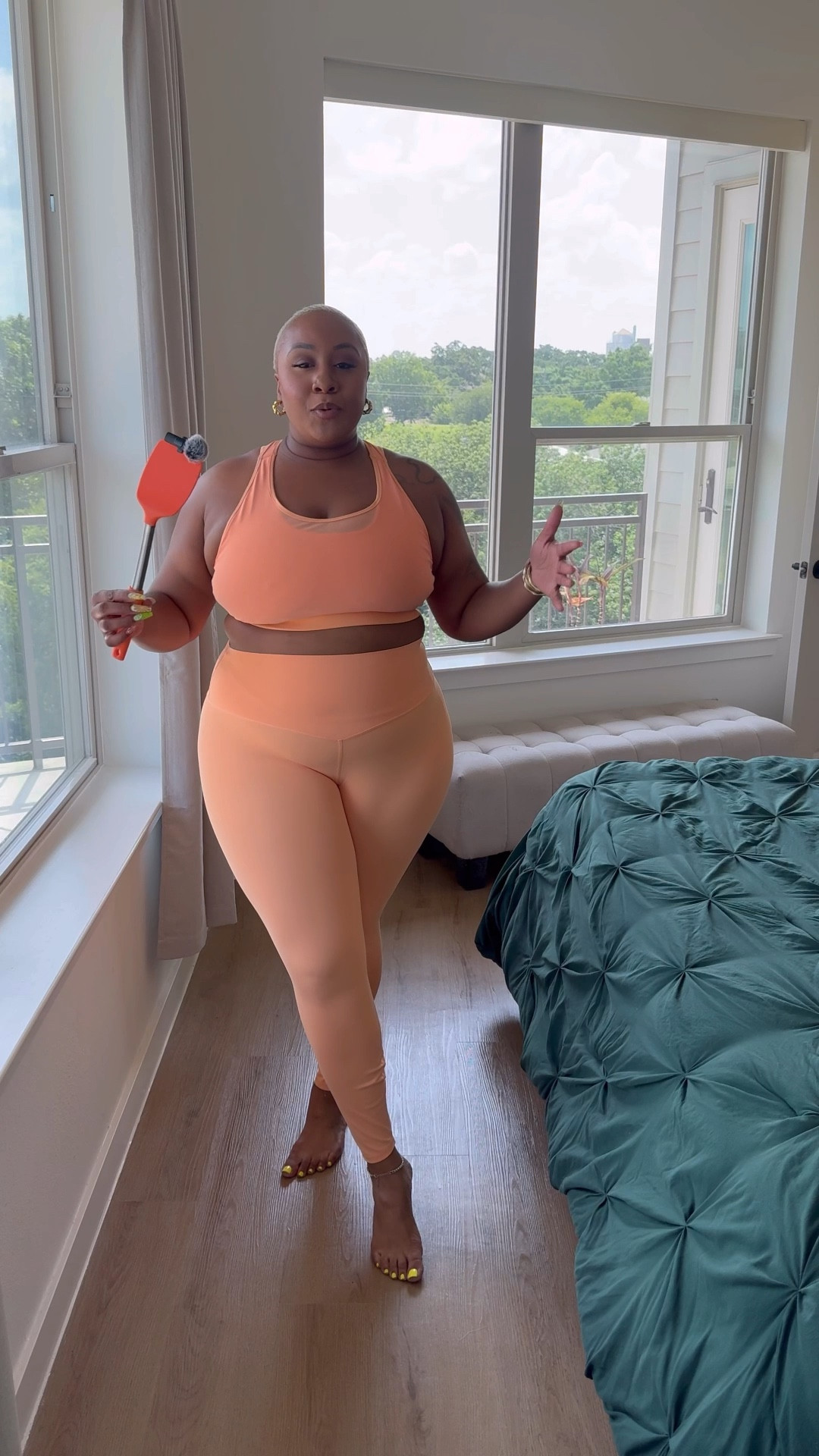 It’s giving peach smoothie 😘 Plus size fabletics activewear size xxl - 1x 

#LTKPlusSize #LTKStyleTip #LTKActive