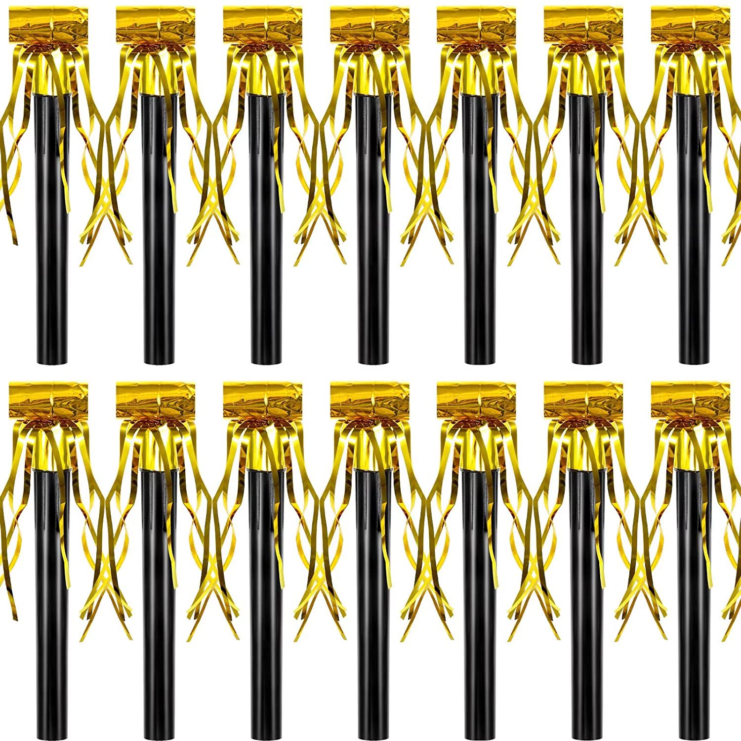 18 Pieces Party Squawkers Party Blower Noisemakers Blowouts Whistles Fringed Noise Maker Gold Mus... | Walmart (US)
