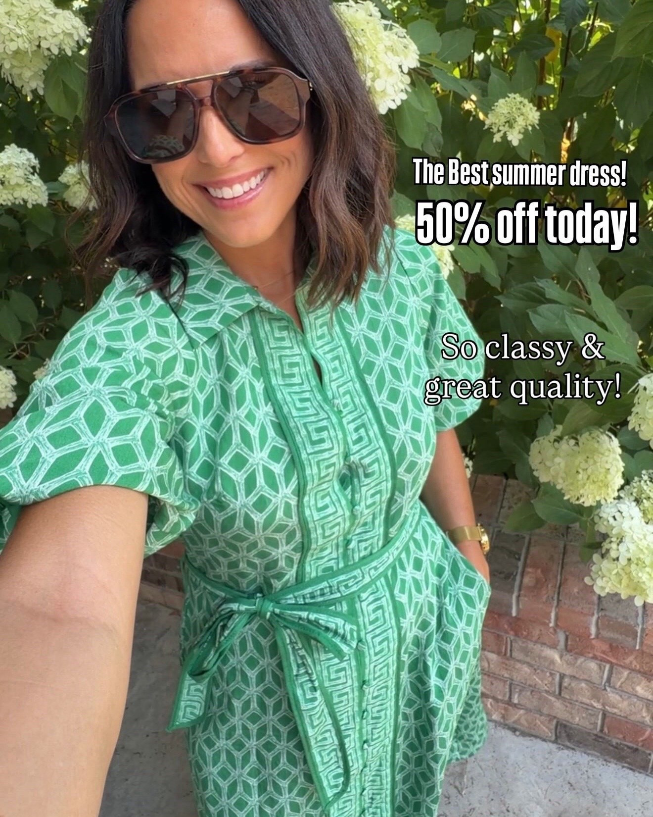 This printed dress is such a timeless piece 💚 The fit is so flattering, and the quality is amazing. It’s perfect for brunch, church, showers, or any summer event!

Shop here.

Size XS-S • 5’3” for reference

#Belk #BelkStyle #SummerDress #GreenDress #ClassicStyle #SouthernStyle #BoutiqueStyle #OOTD #StyleInspo #SummerFashion