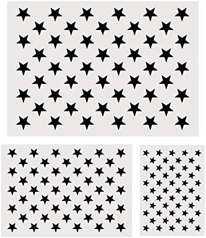 Koogel Plastic Stencil Template, 3 Sizes 50 Star Stencil Template for Planner/Notebook/Diary/Scra... | Amazon (US)