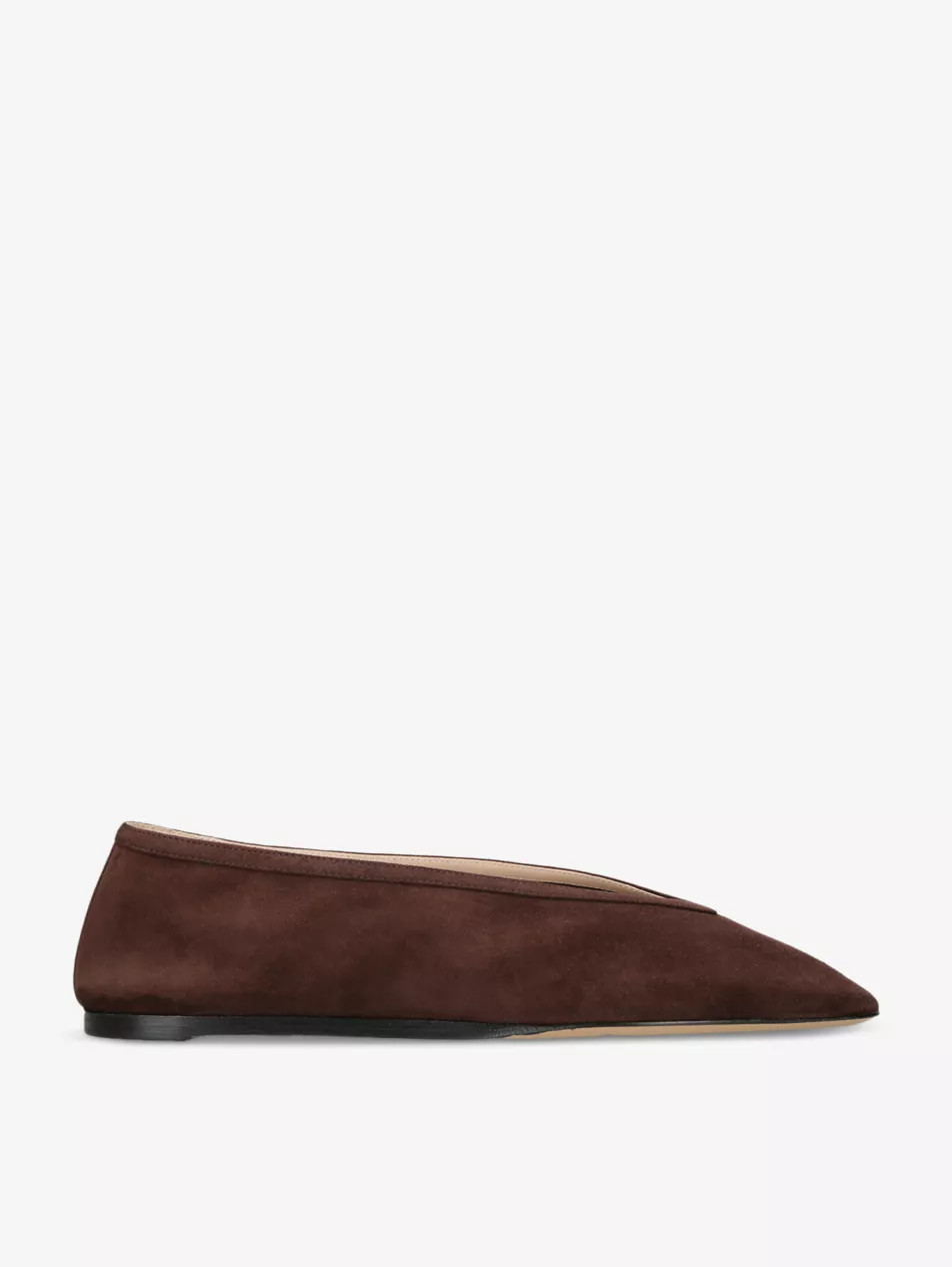 Luna pointed-toe suede pumps | Selfridges