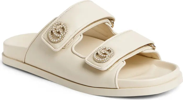 Gucci Pavé GG Logo Slide Sandal (Women) | Nordstrom | Nordstrom