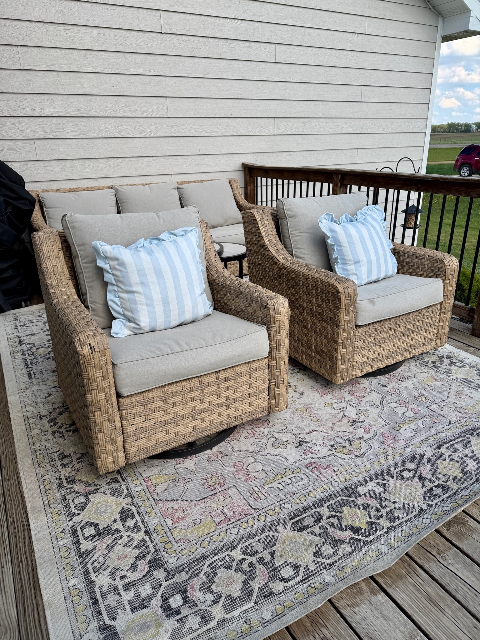 These cute striped pillows are the perfect addition to the deck!

#LTKmomlife #LTKHome