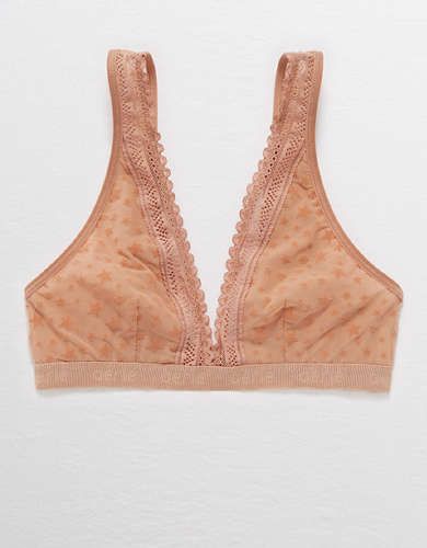 Aerie Midnight Lace Plunge Bralette | American Eagle Outfitters (US & CA)