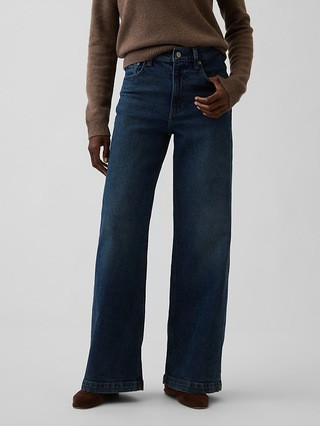 High Rise Stride Wide-Leg Jeans | Gap (US)