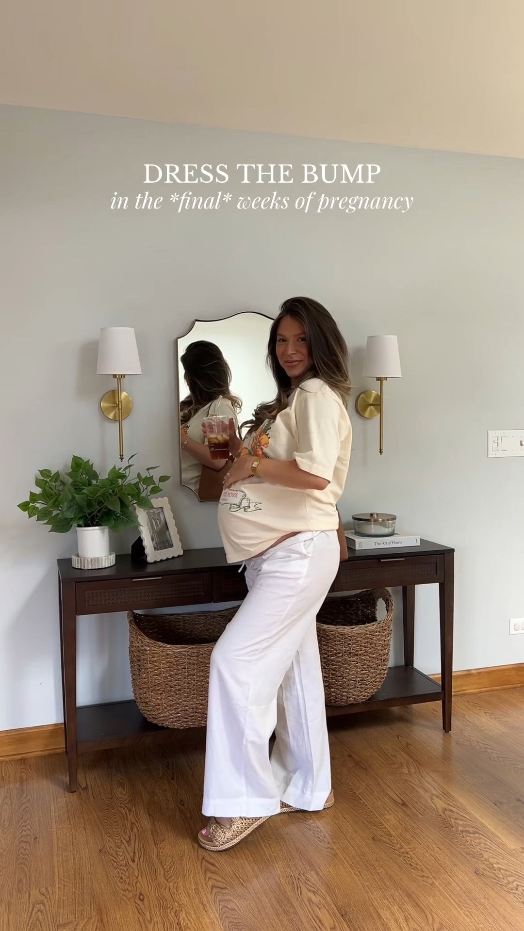 Size medium in graphic tee
Size medium in linen pants

Pregnancy style | maternity style | dress the bump | spring outfit ideas | summer outfits | linen pants 

#LTKStyleTip #LTKSeasonal #LTKBump