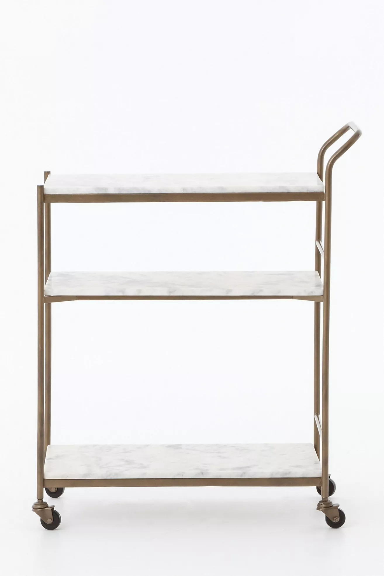 Felix Marble Rectangle Bar Cart | Anthropologie (US)