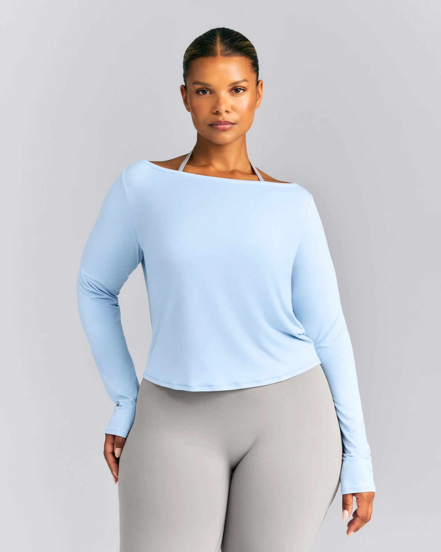 FormeSoft\u2122 Relaxed Slash Neck Long Sleeve Top
Mist Blue | Oner Active (UK / US)