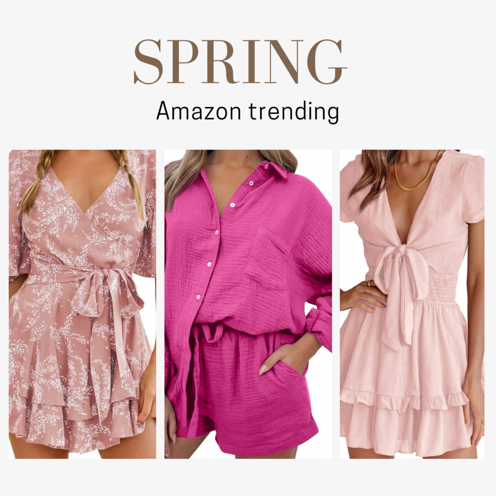 Its Spring time! Shop all trending Amazon spring outfits, here are a few I absolutely love 🌸💗

#LTKfindsunder50 #LTKSeasonal #LTKbeauty