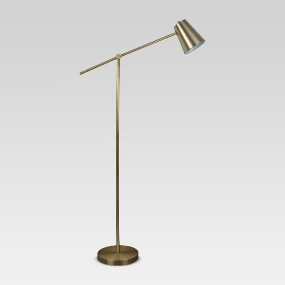 Cantilever Floor Lamp Brass - Project 62™ | Target