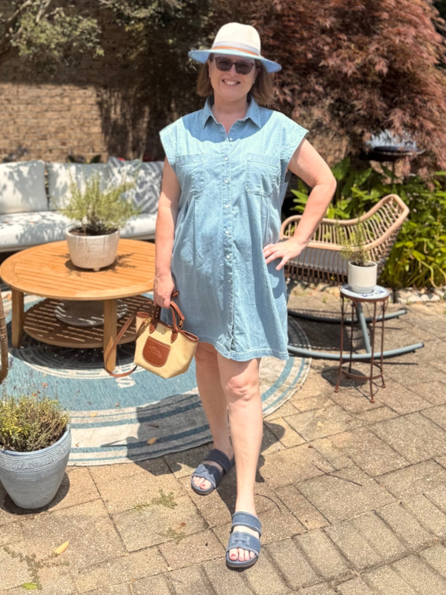 This shirt dress is so flexible to toss on to run errands or head out to dinner. It’s super comfortable, the material isn’t too thick but is also substantial enough to make me feel comfortable. #denimdress #summeroutfit #summerdresses

#LTKMidsize #LTKOver40 #LTKSaleAlert