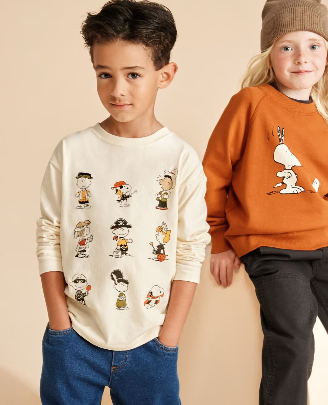 Peanuts Halloween Long Sleeve Relaxed Fit T-Shirt | Hanna Andersson