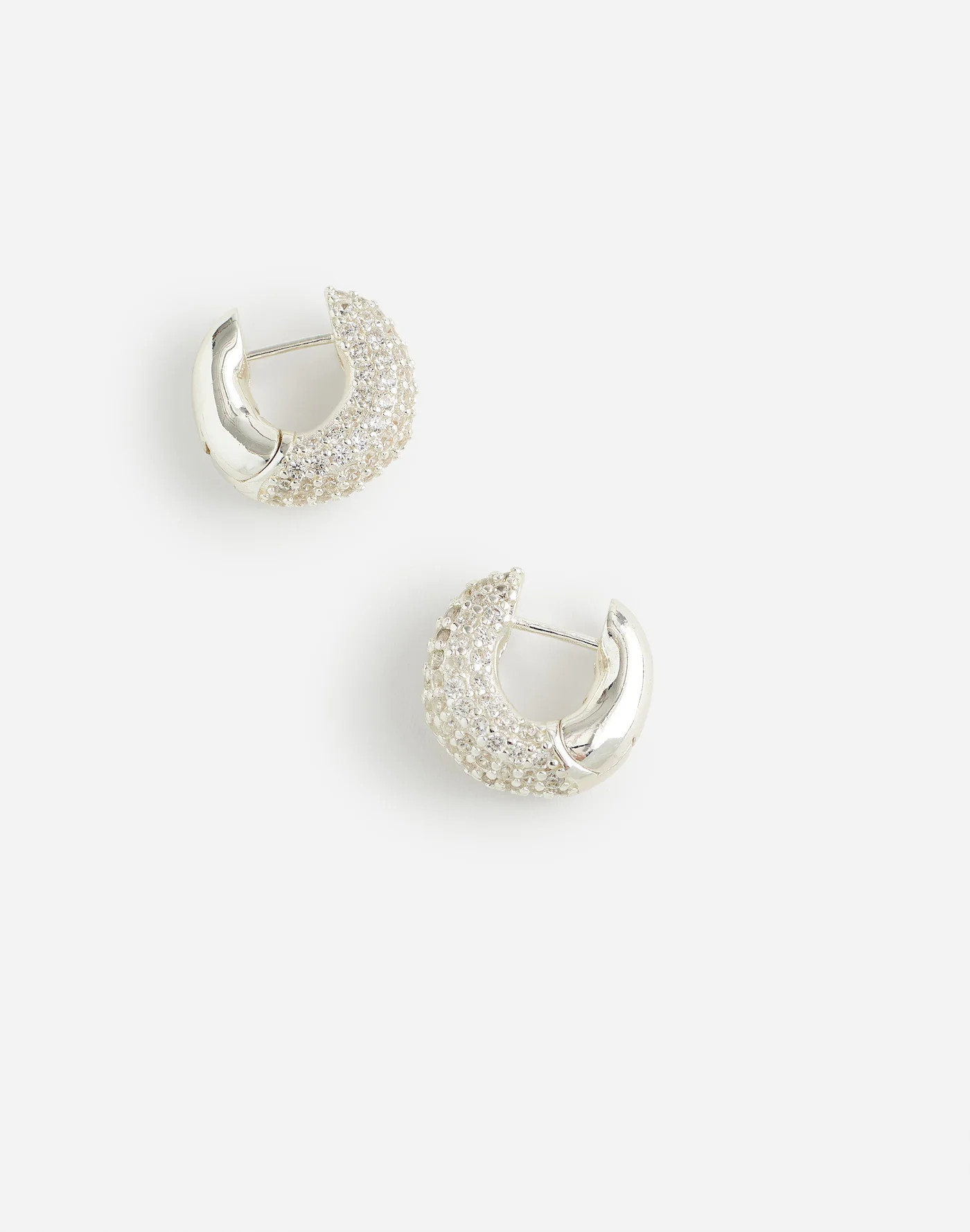 Pavé Small Hoop Earrings | Madewell