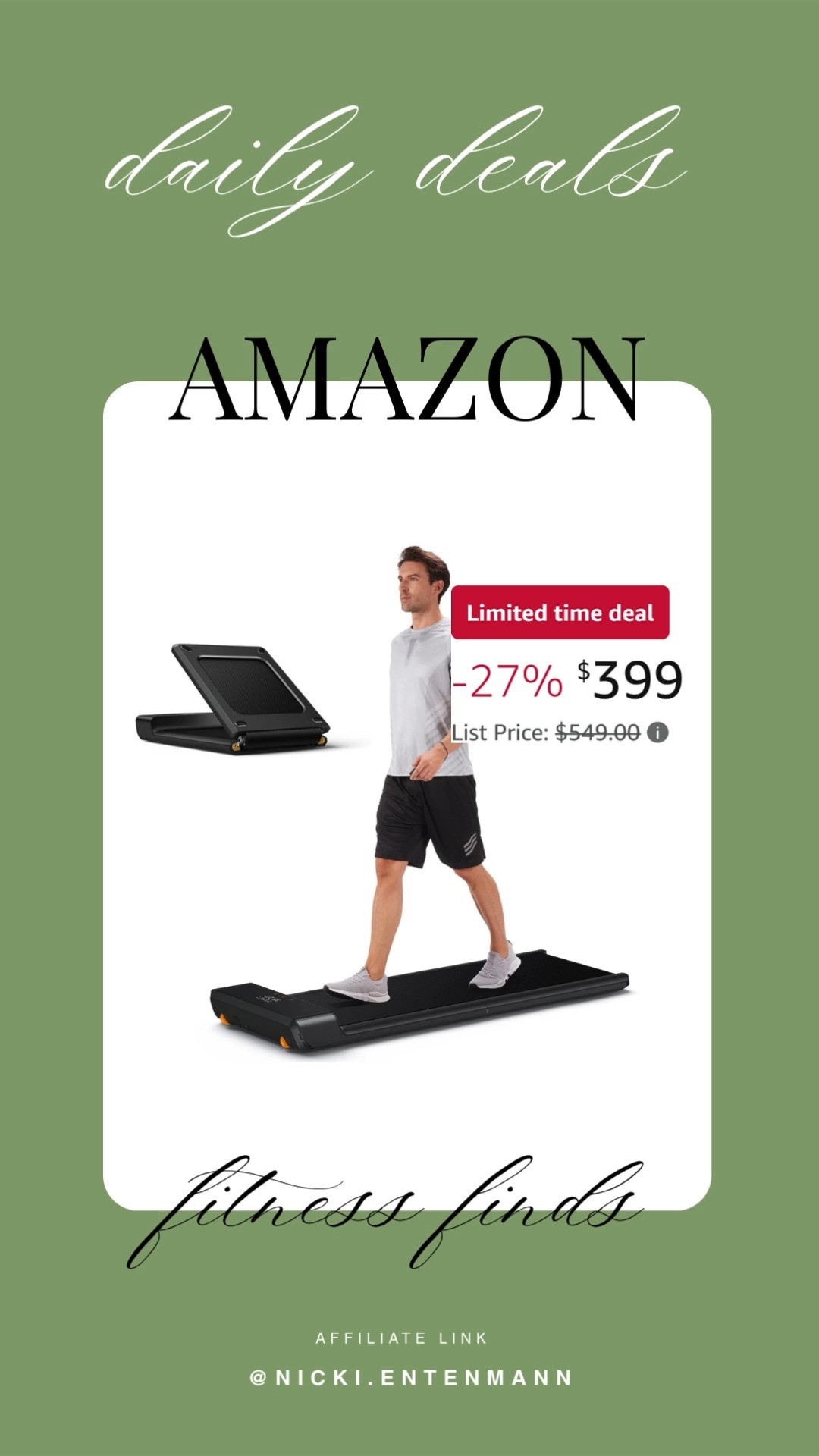This foldable walking pad for home office brings cheerful movement and effortless balance to everyday routines with modern flair. #WalkingPad #HomeOfficeFitness #FoldableTreadmill #ActiveWorkLife #FitnessGear #HealthyLiving #DailyExercise #LifestyleGear #WellnessGoals #ModernHome 🏃‍♂️✨💼
 

 #LTKfitnessgoals #LTKActive #LTKHome