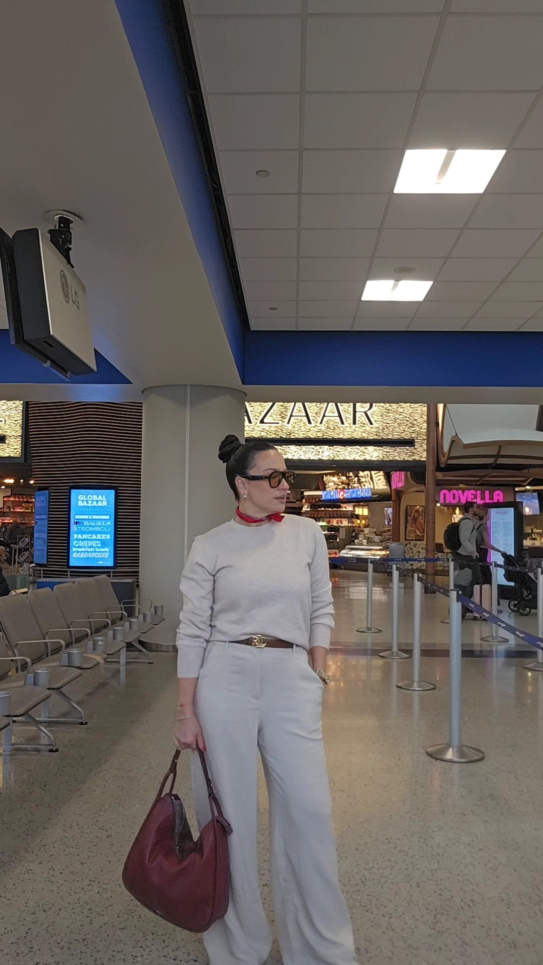 Over 50 travel ootd ✈️❤️#fashionover50 #womenover50 #aginggracefullyover50 #over50fashion #over50beautytips @Amazon Influencer Program @Macy’s @Nordstrom @TJ Maxx @Fenty Beauty @DSW @pradabeauty @Franco Sarto @Nordstrom Rack 

#LTKdayinmylife #LTKootd #LTKTravel