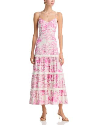 AQUA City Palm Scenic Print Dress - Exclusive | Bloomingdale's Women All Women | Bloomingdale's (AU)