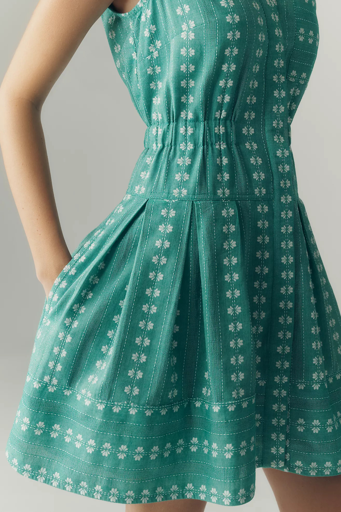 Maeve Sleeveless V-Neck Shirt Dress | Anthropologie (US)