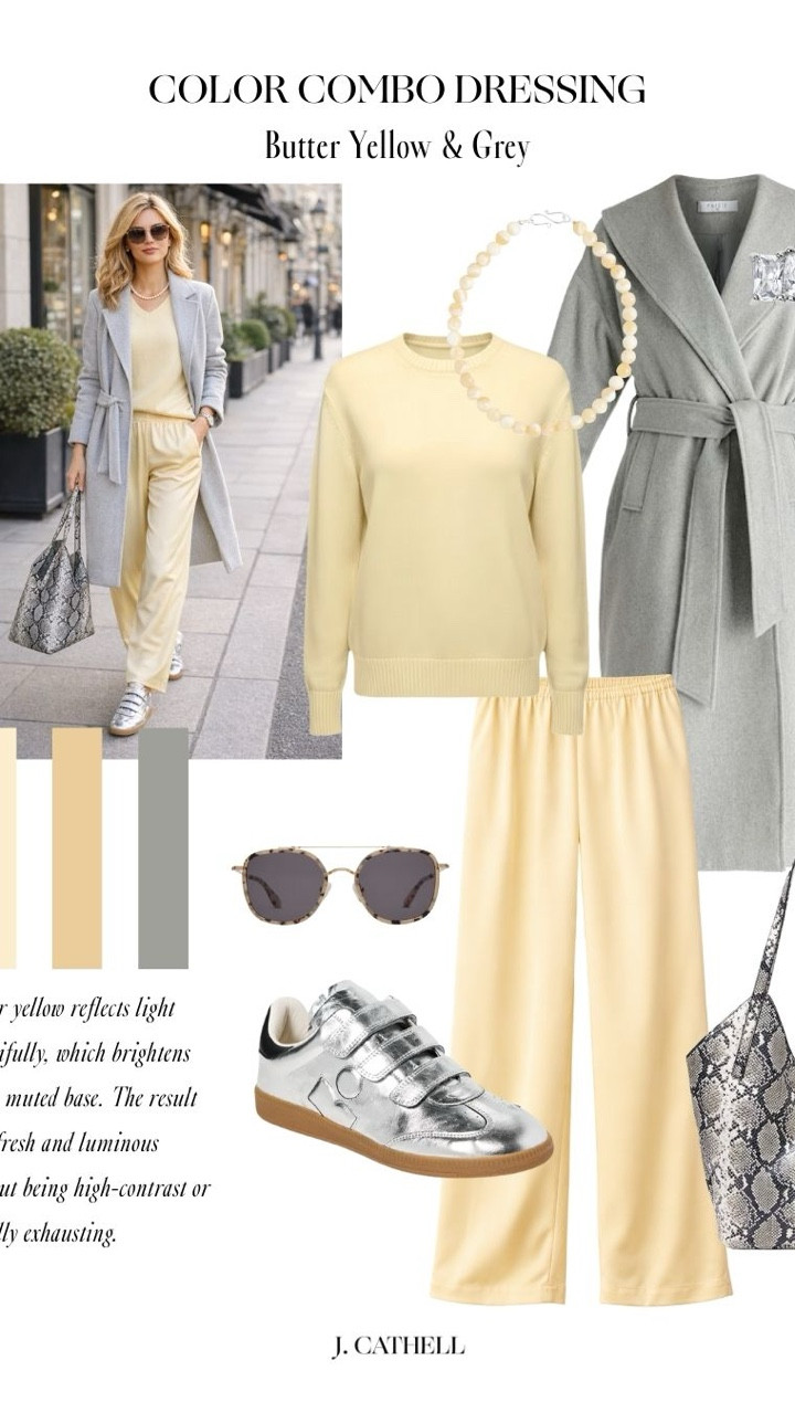 Cool color combinations that do all the work for you 🎨✨ From sky blue + champagne to grey + burgundy and rust + ivory, these pairings feel elevated, modern, and easy to wear. Perfect for refreshing your wardrobe with outfits that look styled and intentional—without overthinking it. Save this for color inspo and tap to shop each look.

#LTKStyle #ColorCombination #ColorInspo #ChicOutfits #ElevatedStyle #ModernWardrobe #NeutralStyle #StyledLooks #LTKFinds 

  

#LTKootd #LTKootd #LTKOver40