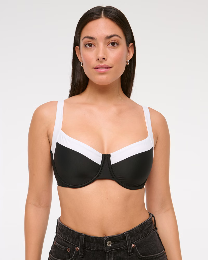 Women's Curve Love Wide Strap Underwire Bikini Top | Women's Swimwear | Abercrombie.com | Abercrombie & Fitch (US)