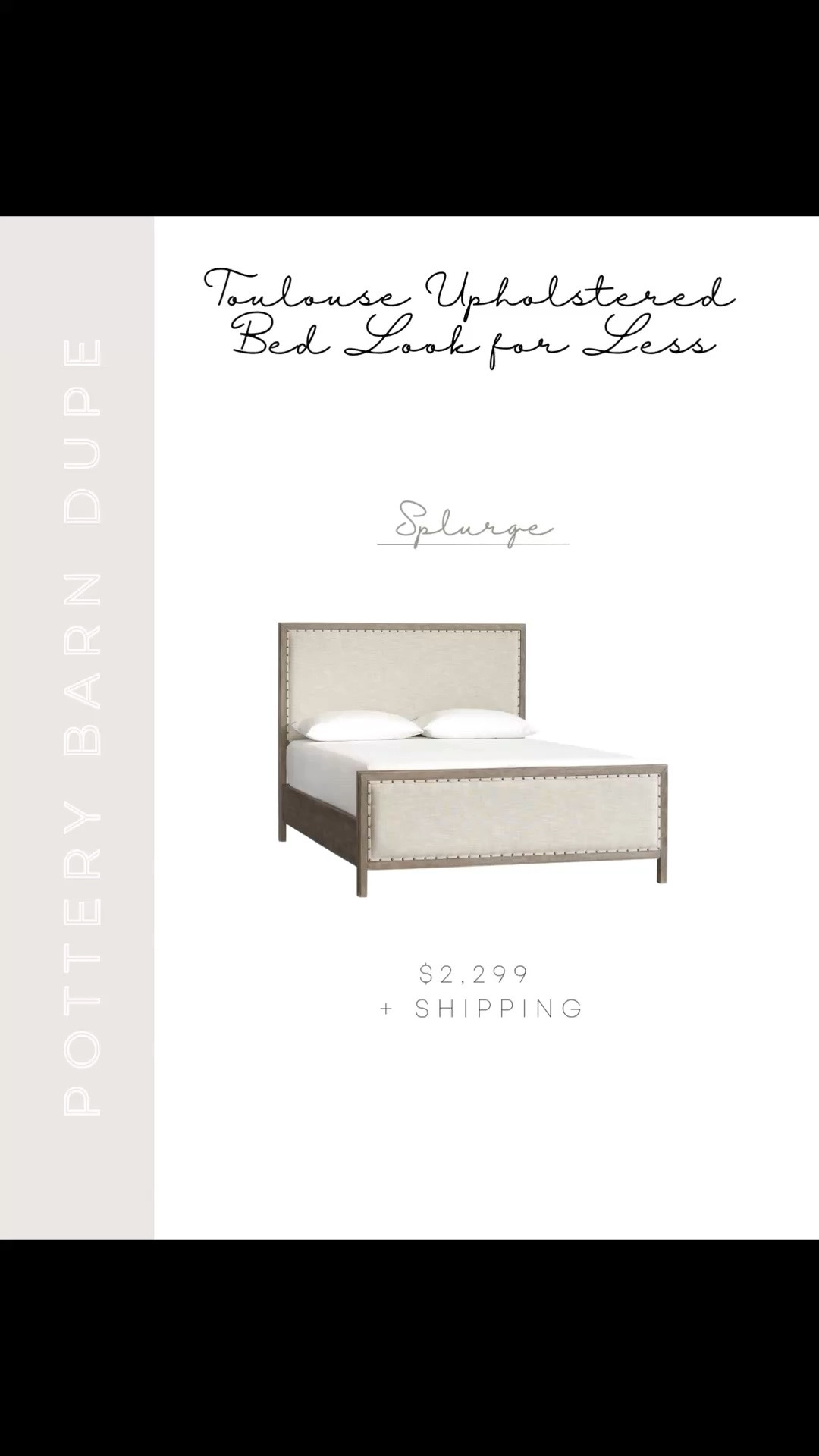 If you love the look of the Pottery Barn Toulouse bed but not the price tag, these are the best look-for-less options I’ve found. The king at Pottery Barn is $2,299 — found a Wayfair lookalike for $817 that gives you the same warm wood tones and beautiful fabric headboard and footboard detail for so much less 🤍 Linking both plus a few other bedroom bed lookalikes so you can easily compare.

#LTKSaleAlert #LTKHome