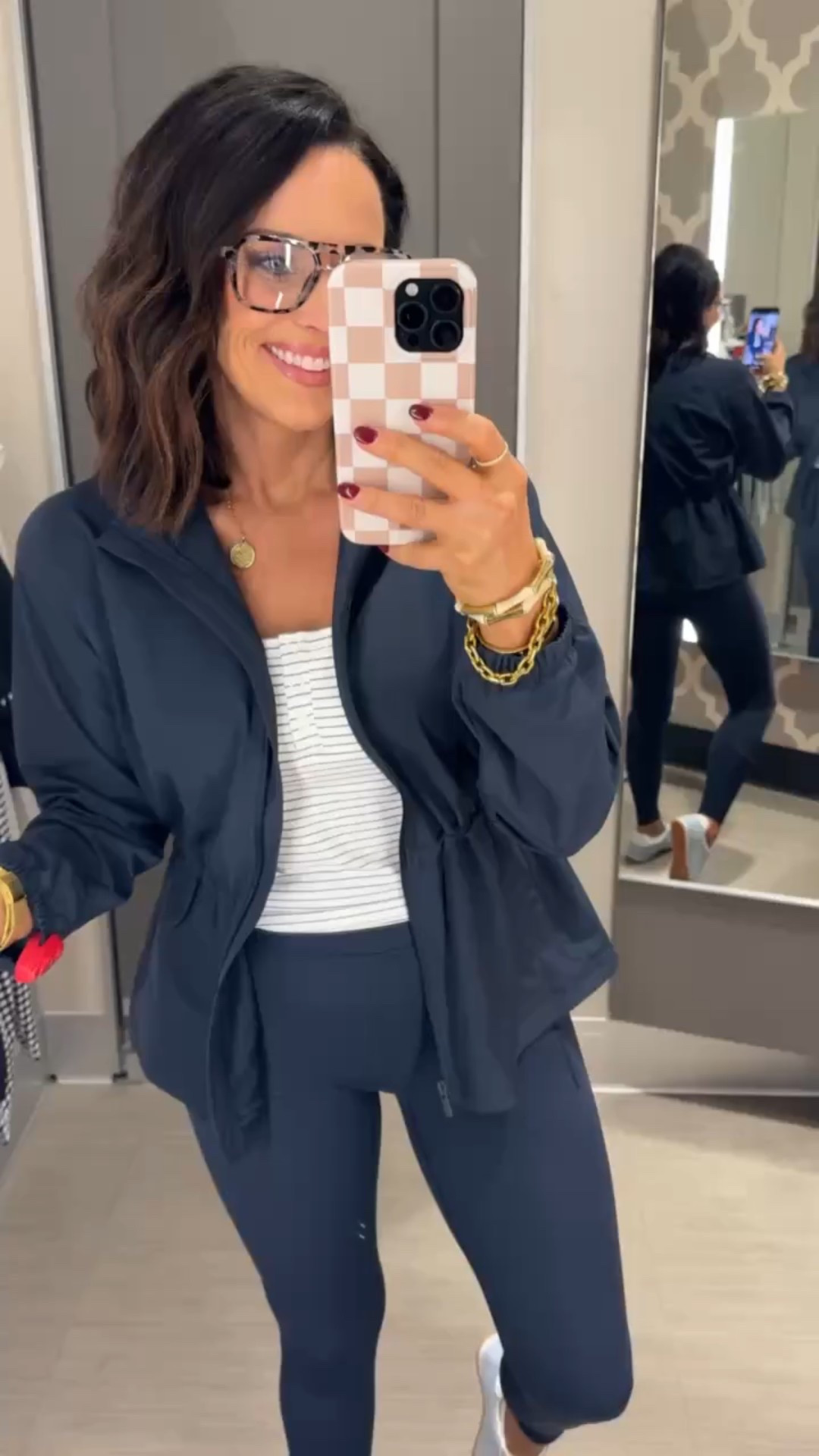 Loving this navy color! Perfect look for everyday activities, working out, or running errands. The perfect mom outfit. Target finds mom must haves outfit of the day navy blue cute leggings outfit of the day casual outfits everyday mom wear errands mom life cute jackets mom look Vintage Pickin 

#LTKdayinmylife #LTKmomlife #LTKPetite