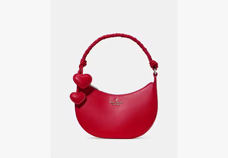 Kate Spade Nova Braided Strap Shoulder Bag, Cherry Rouge | Kate Spade Outlet