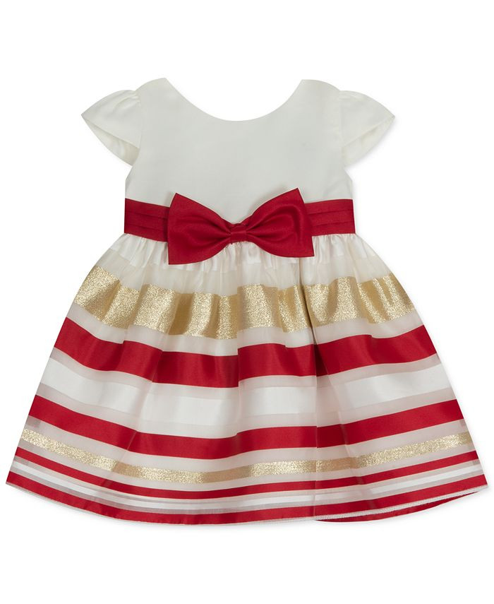 Rare Editions Baby Girls Striped Organza Dress & Reviews - Dresses - Kids - Macy's | Macys (US)