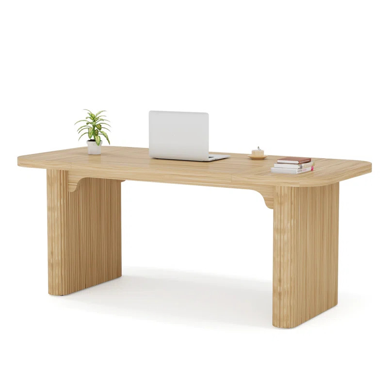 Girace 62.99'' W Modern Simple Executive Computer Desk with Engineered Wood Top and Legs | Wayfair North America