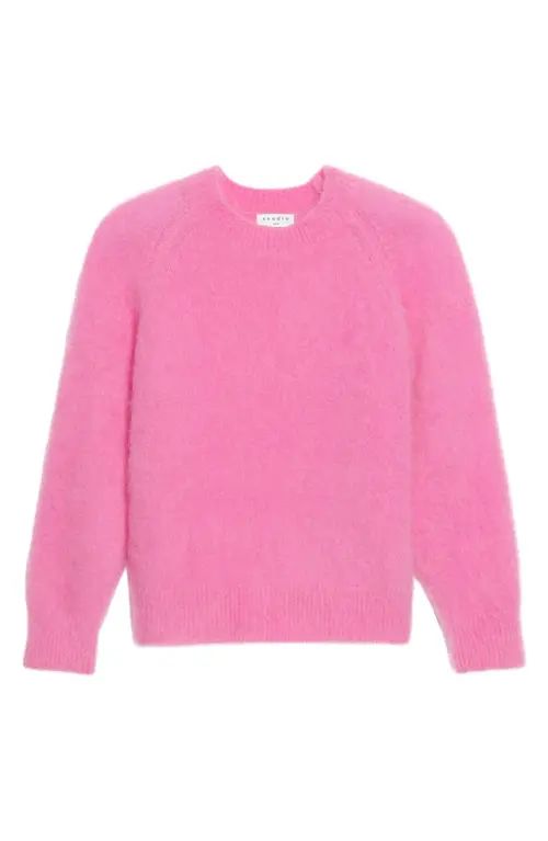 sandro Ramses Crewneck Sweater in Hot Pink at Nordstrom, Size 2 | Nordstrom