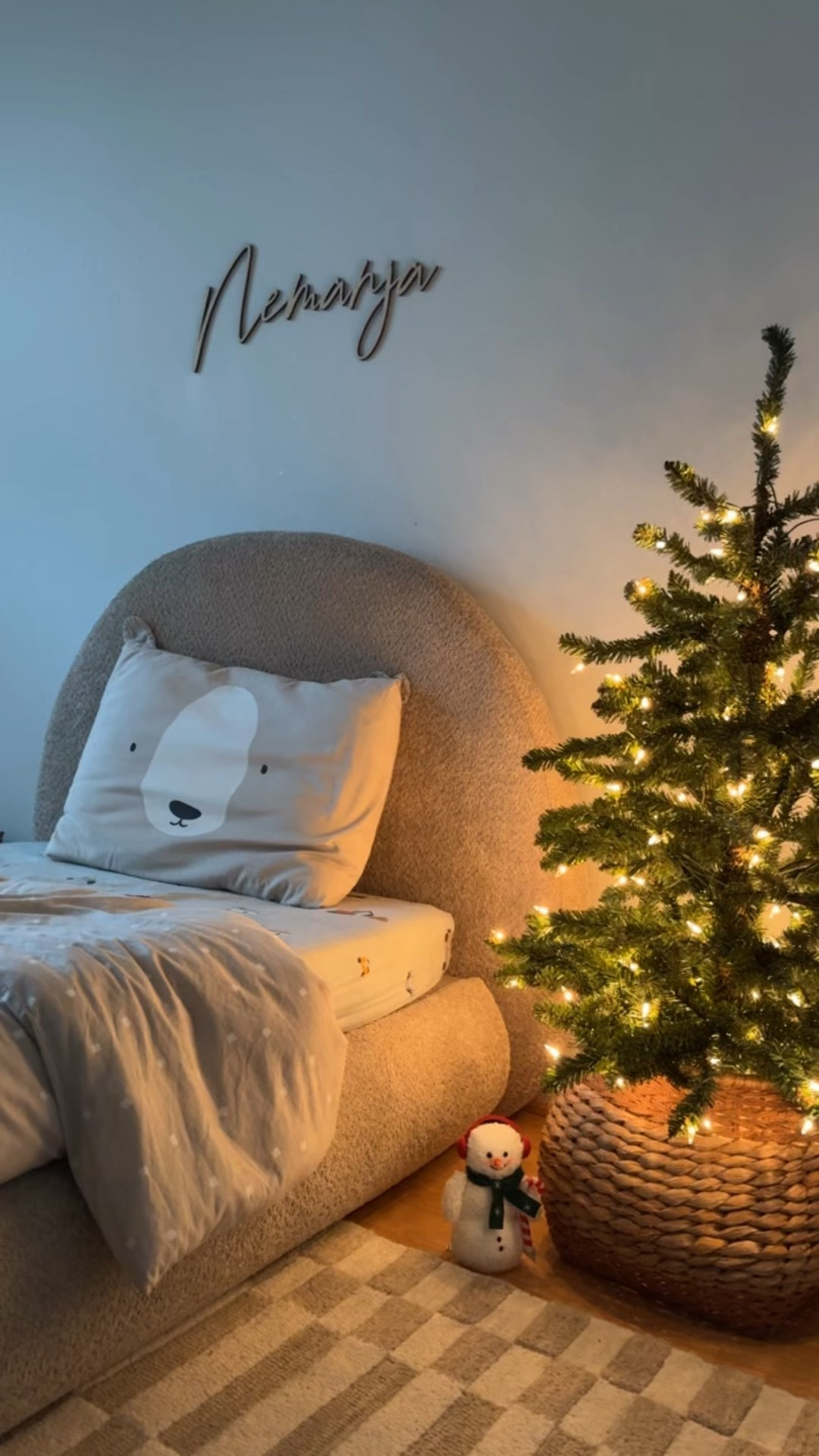 Cutest little Christmas tree from Amazon perfect for kids room! @amazon #founditonamazon #amazonhome #amazon #christmas 

#LTKHoliday #LTKKids #LTKVideo