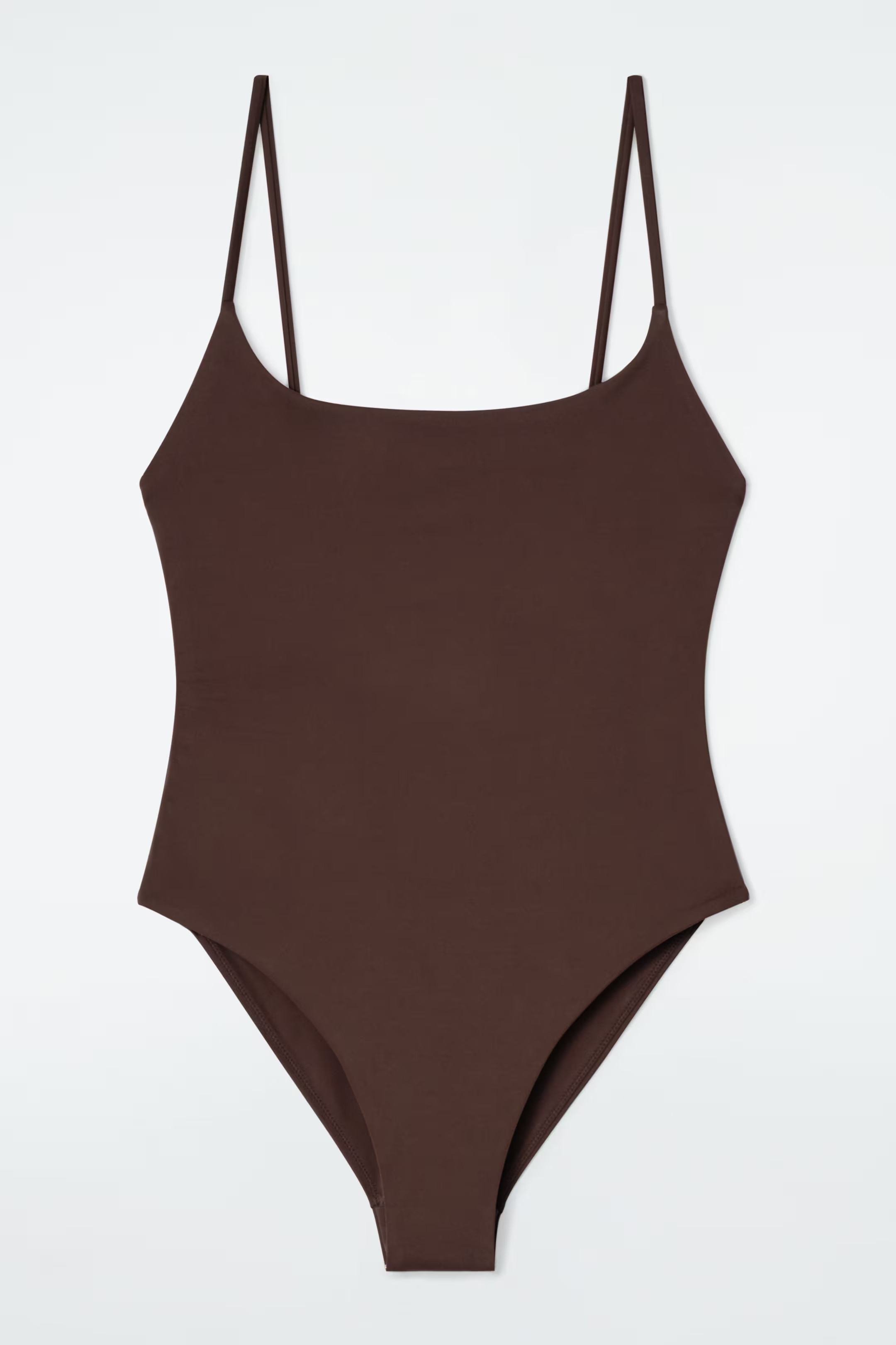 SCOOP-NECK SWIMSUIT - BROWN | COS UK